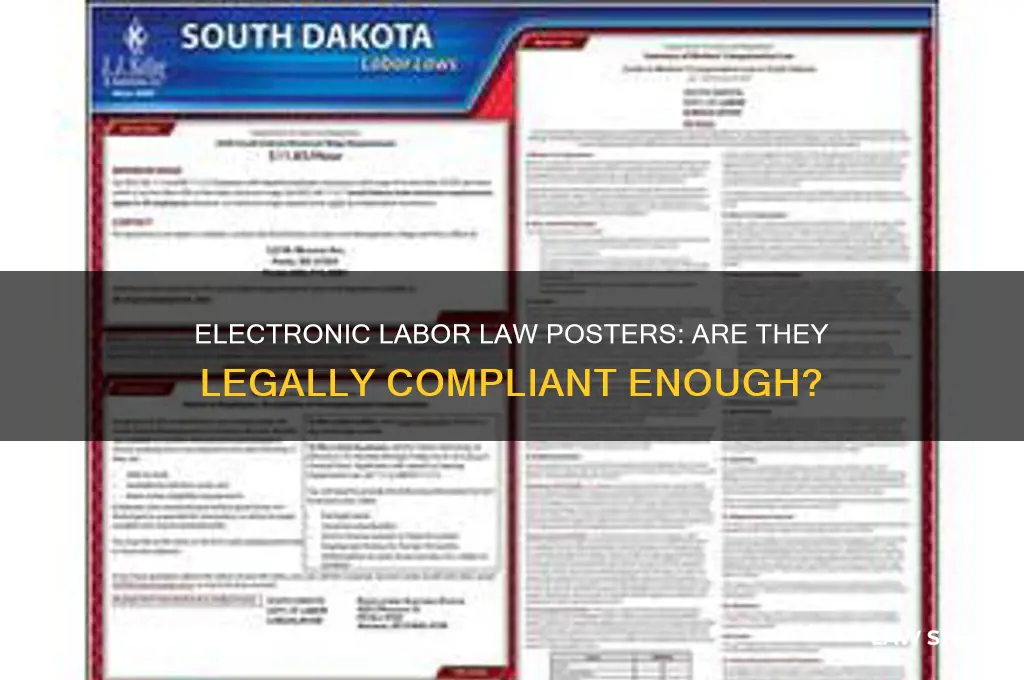is it sufficient to post labor law poster electronically