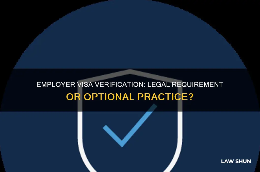 is it the law for employers to check visa status