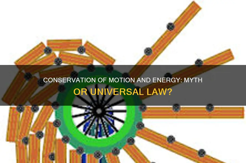 is it the law of conservation of motion and energy