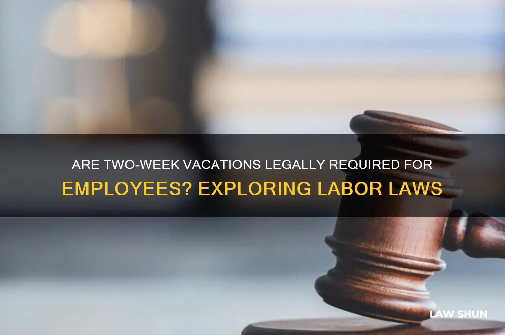is it the law to give employees 2 week vacation