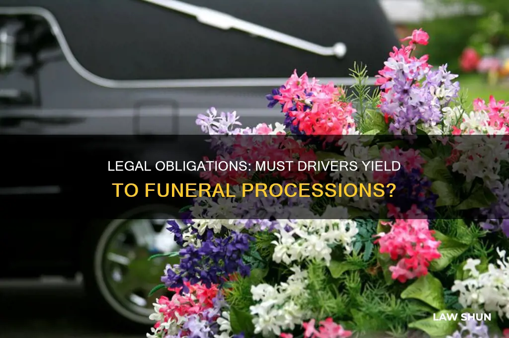 is it the law to stop for a funeral procession