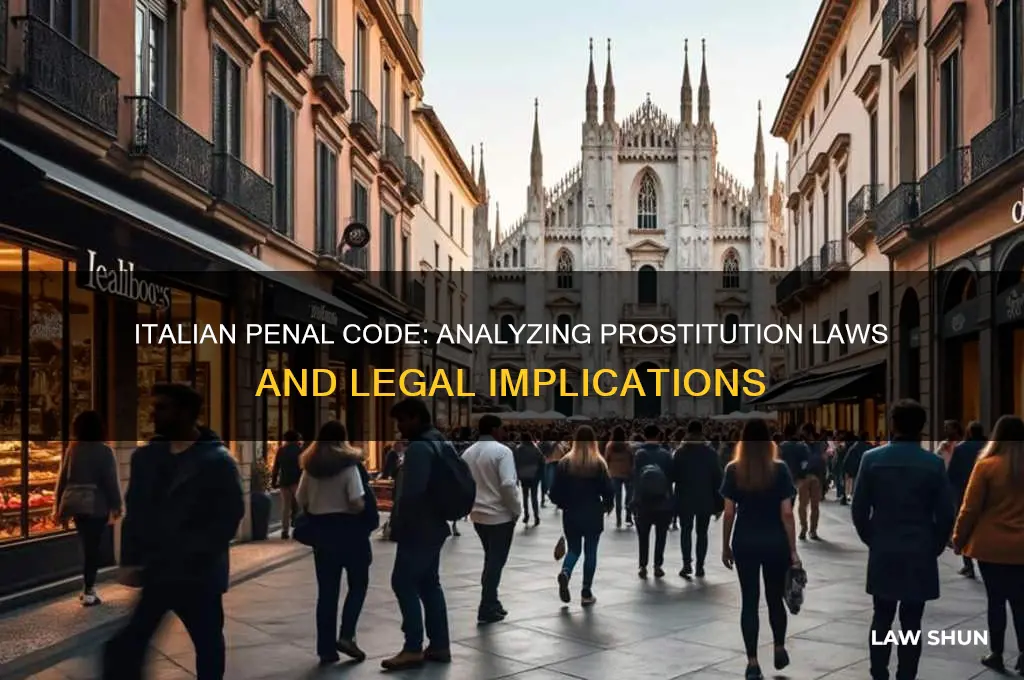 is italian penal code prostitution laws