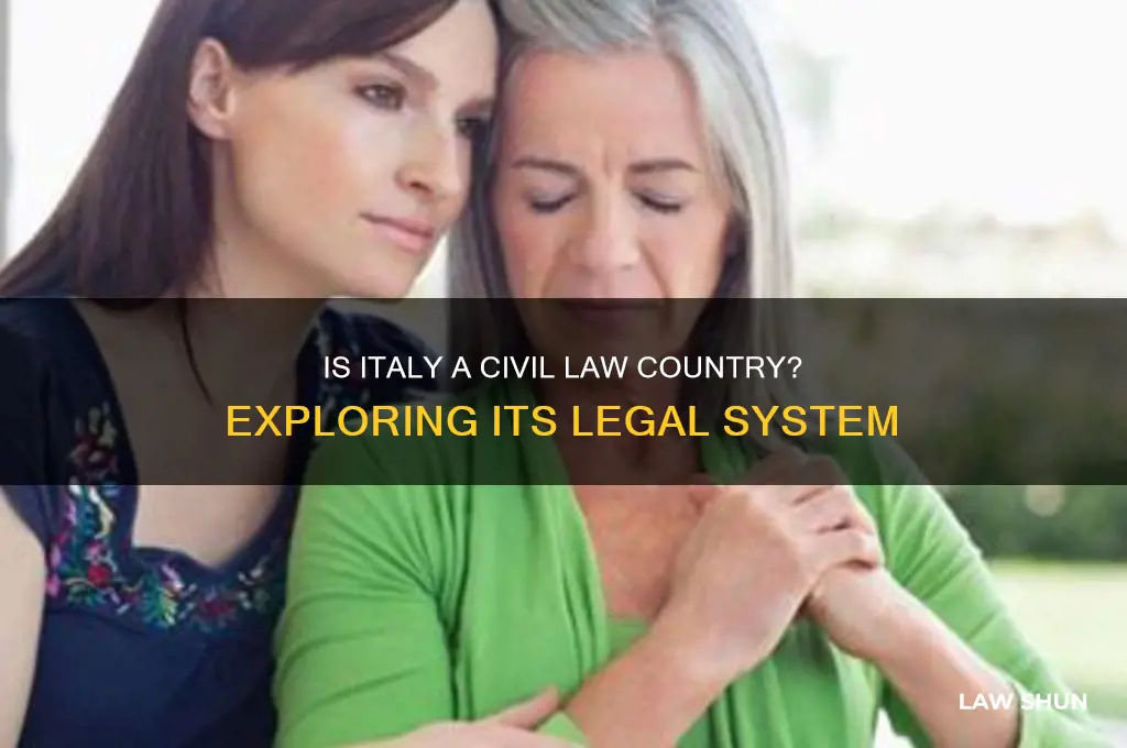is italy a civil law country
