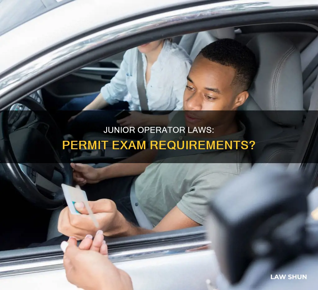 is junior operator laws apply on permit exam