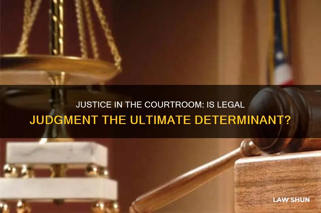is justice best determined in a court of law