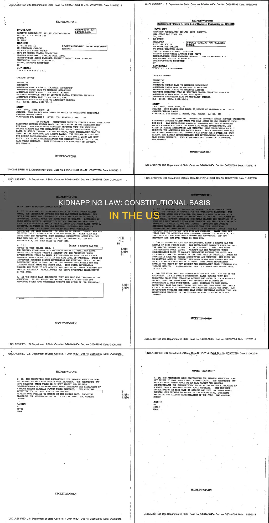 is kidnapping law in the us based on the constitution