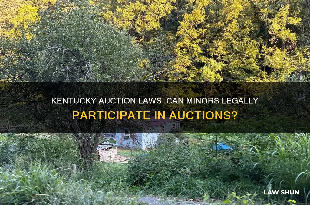 is kids allowed by law to do auction in ky