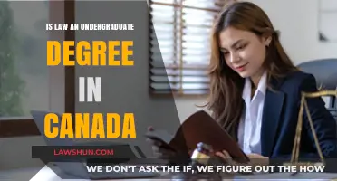 Law in Canada: Undergraduate Degree Options