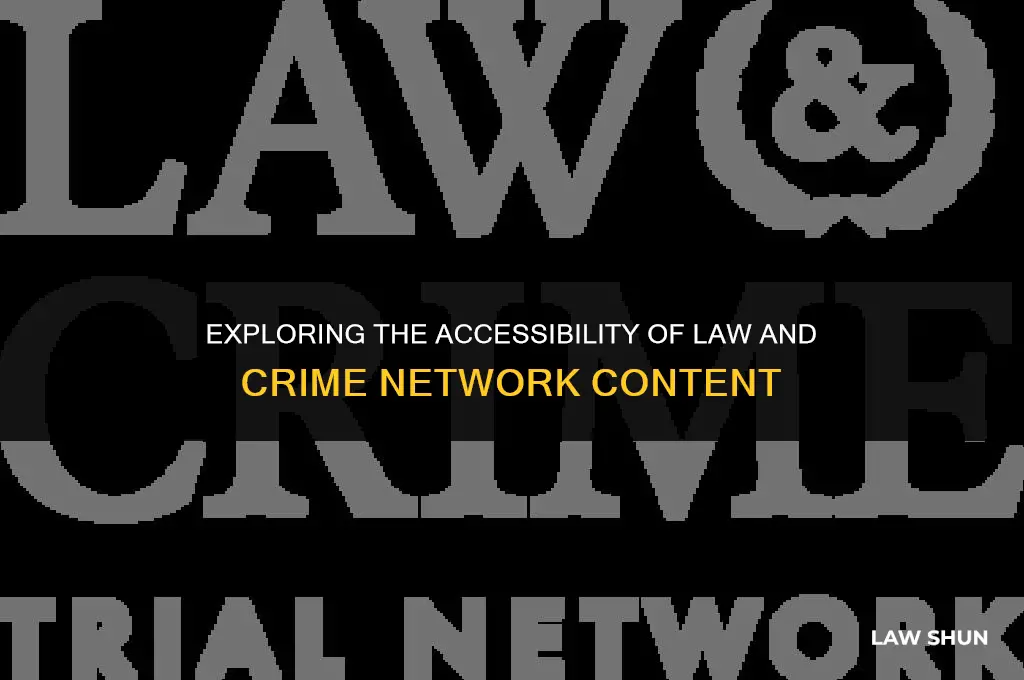 is law and crime network free
