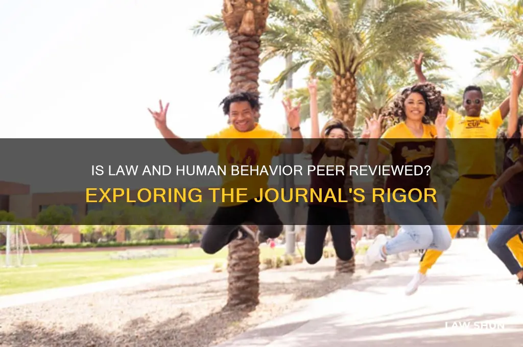 is law and human behavior peer reviewed