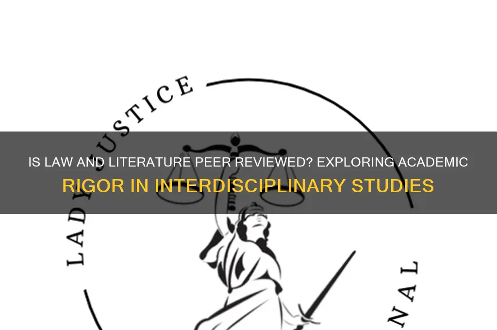 is law and literature peer reviewed