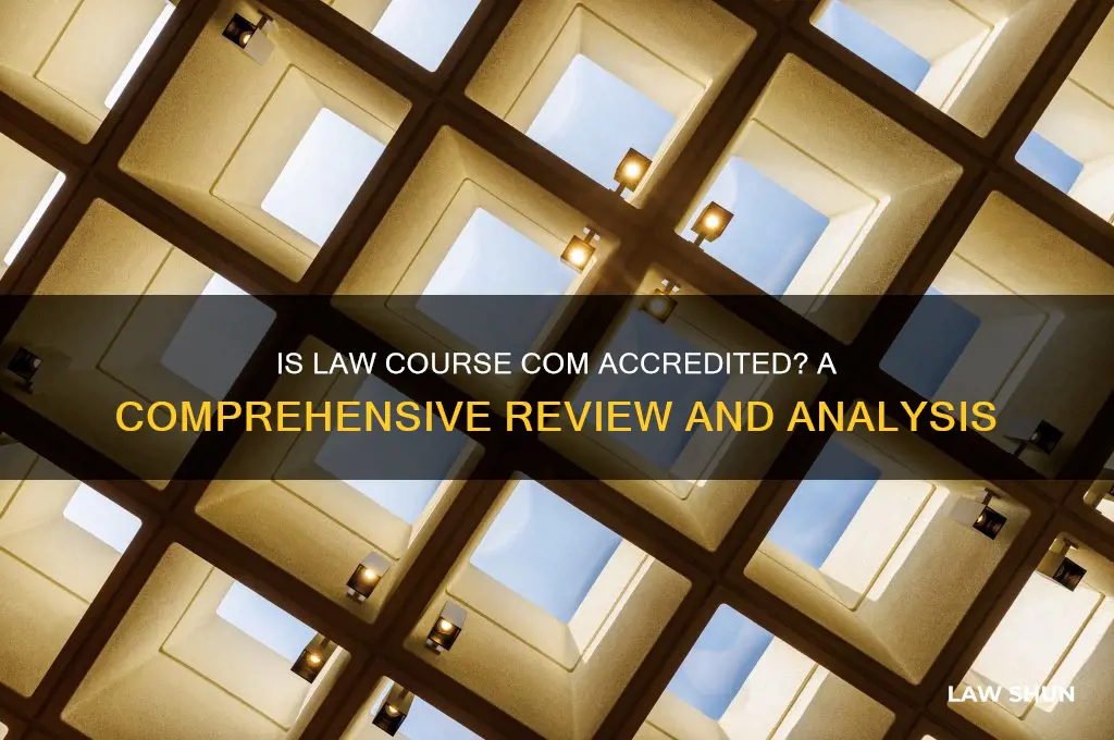 is law course com accredited