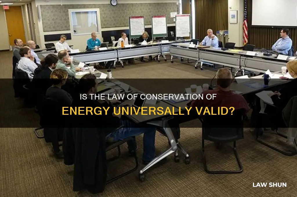 is law of conservation of energy always valid