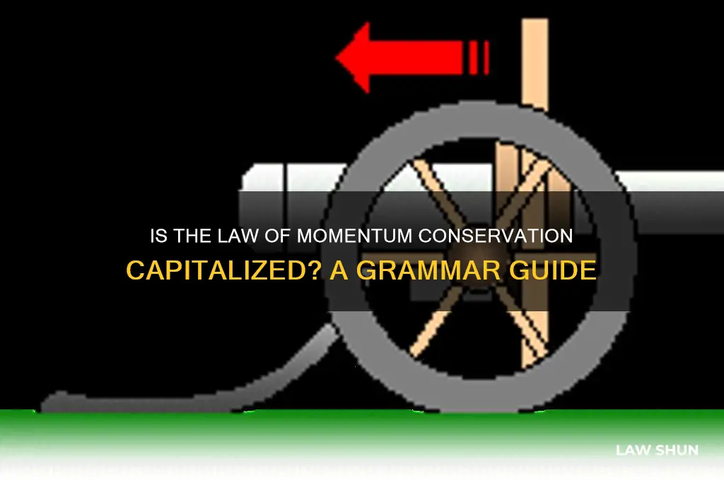 is law of momentum conservation capitalized