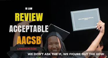 Is Law Review Acceptance Recognized by AACSB Accreditation Standards?
