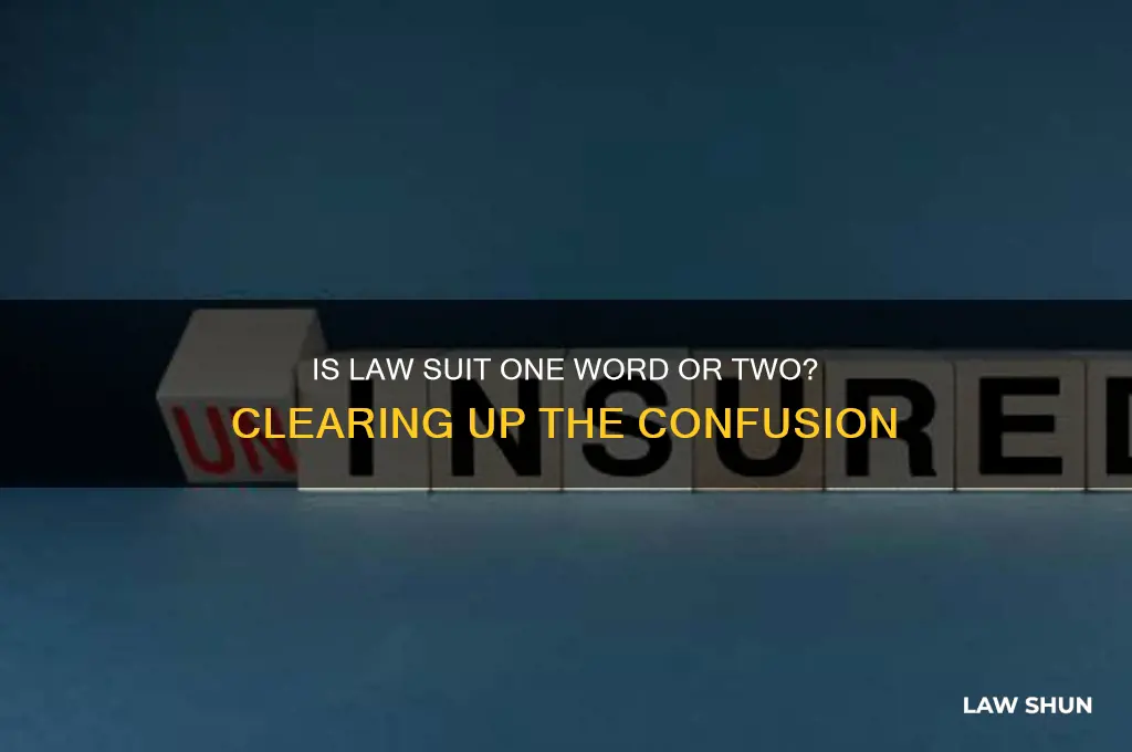 is law suit a single word
