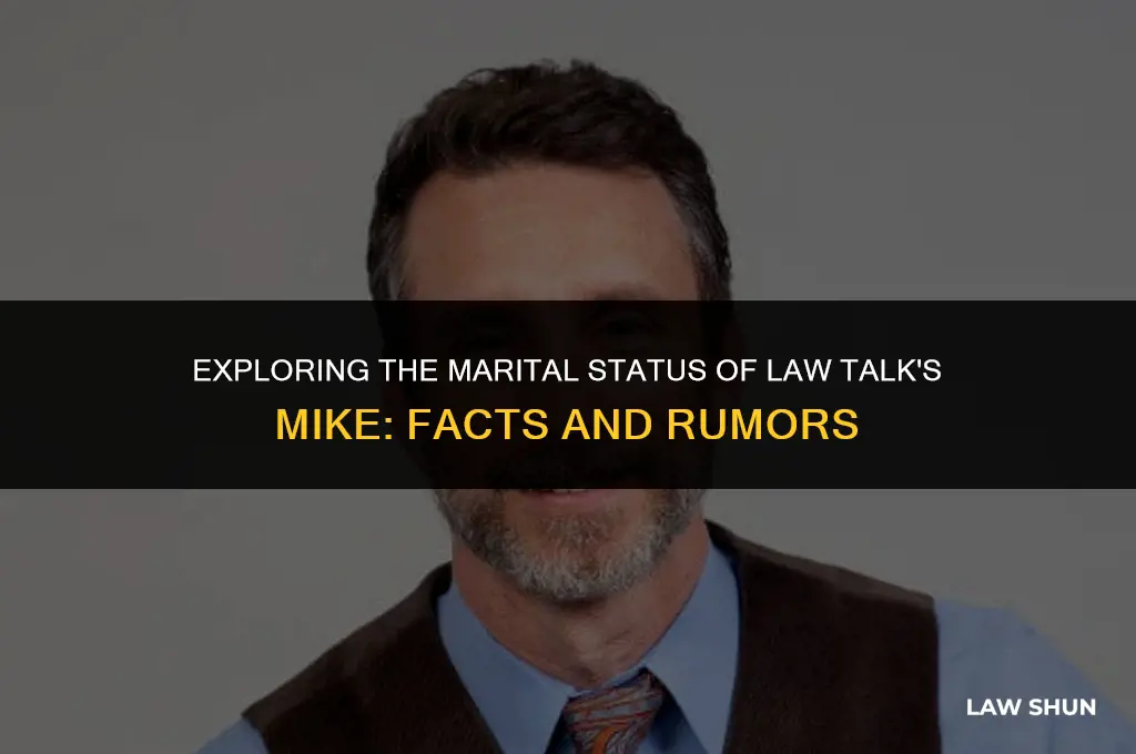 is law talk with mike married