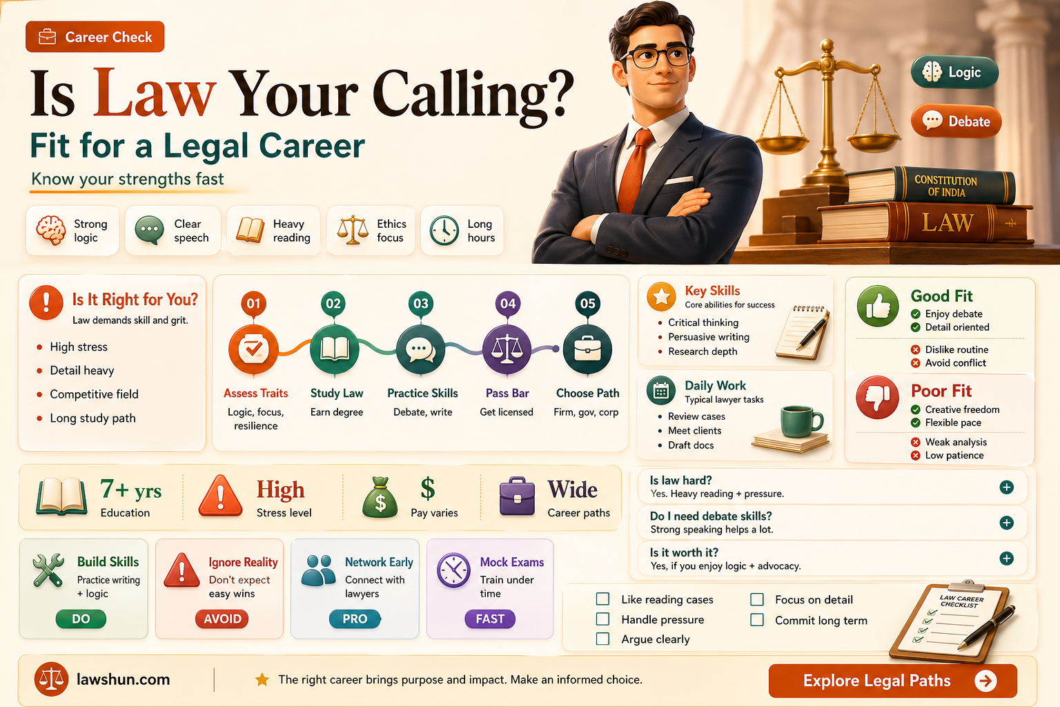 am i suited for law