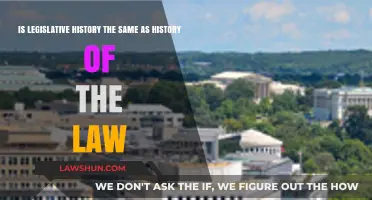 Legislative History vs. Law's Past: Understanding the Key Differences