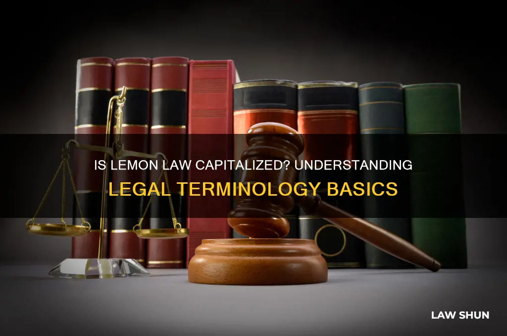 is lemon law capitalized