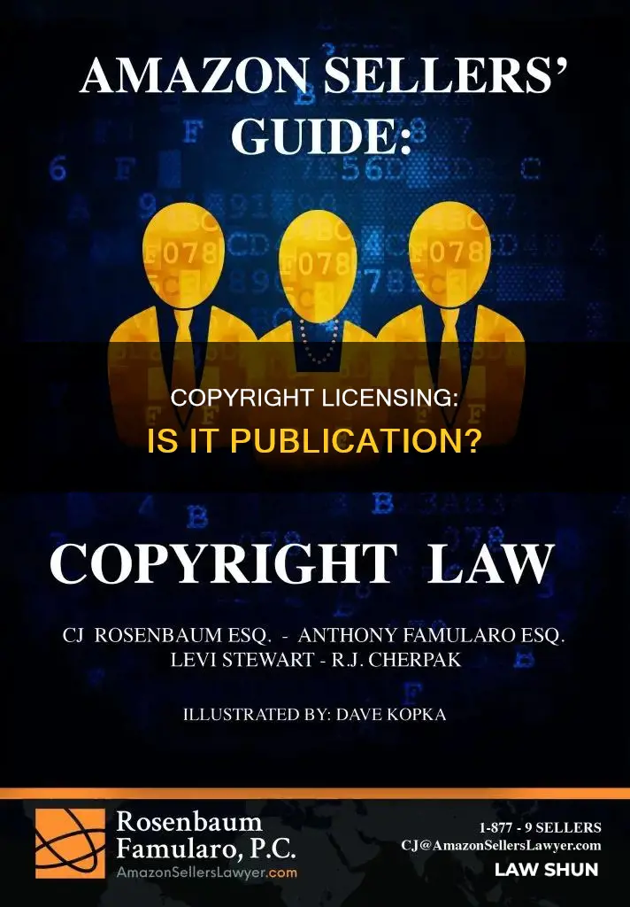 is licensing under copyright law constitute publication
