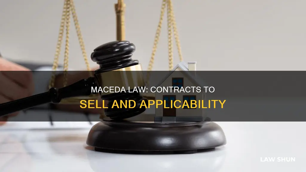 is maceda law applicable to contract to sell