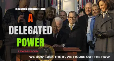 Is Marriage Lawmaking a Delegated Power? Exploring Legal Boundaries