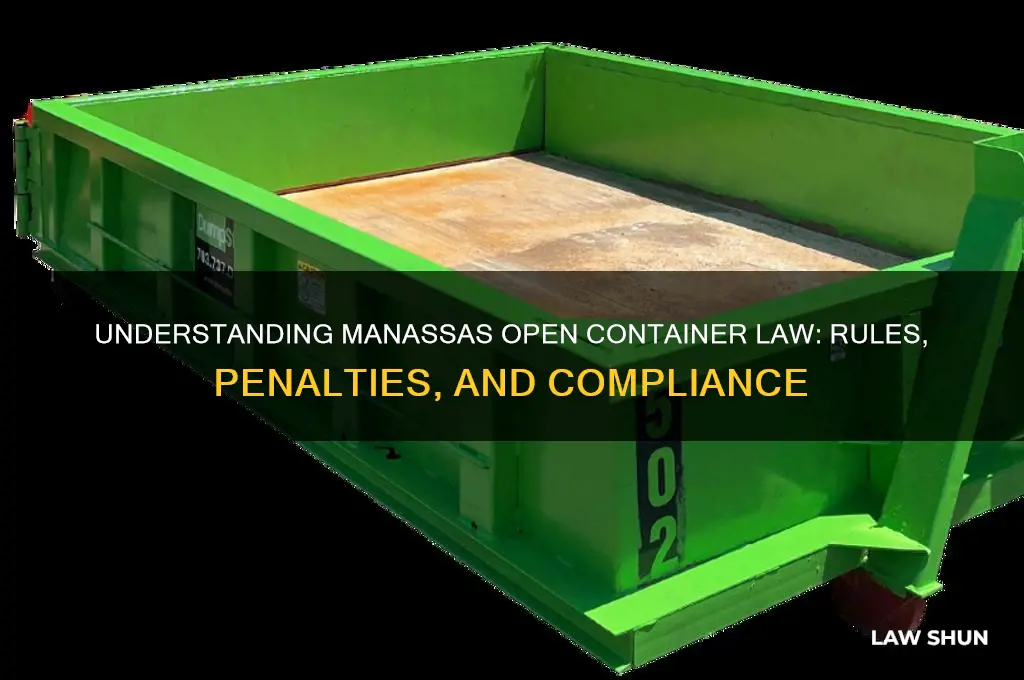 is manassas open container law