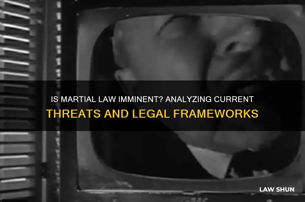 is marshal law comming