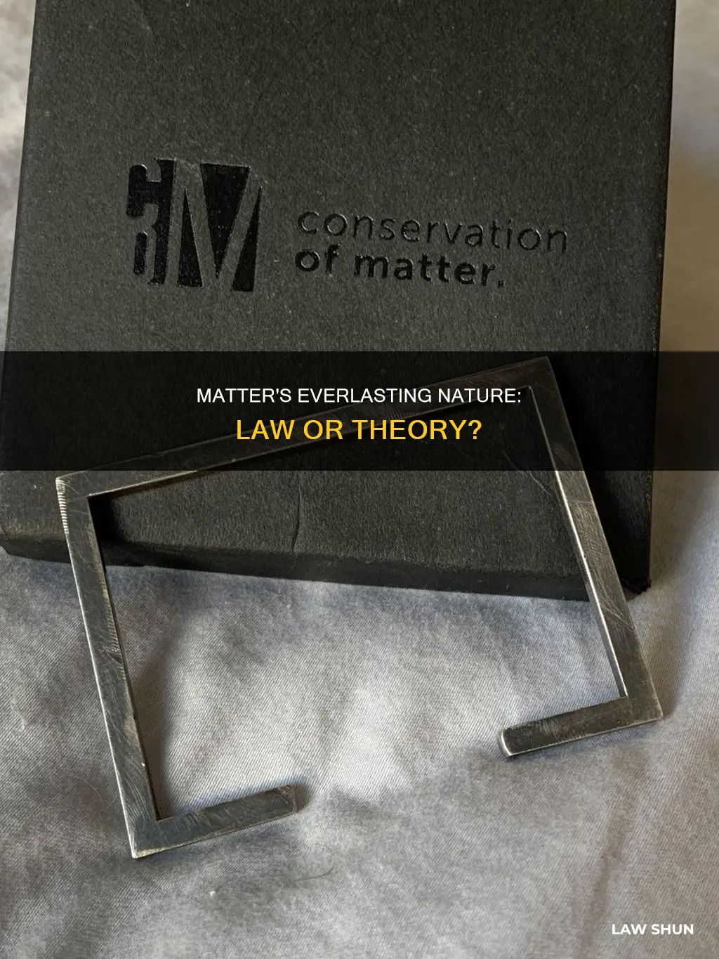 is matter neverr created or destroyed a law or theory