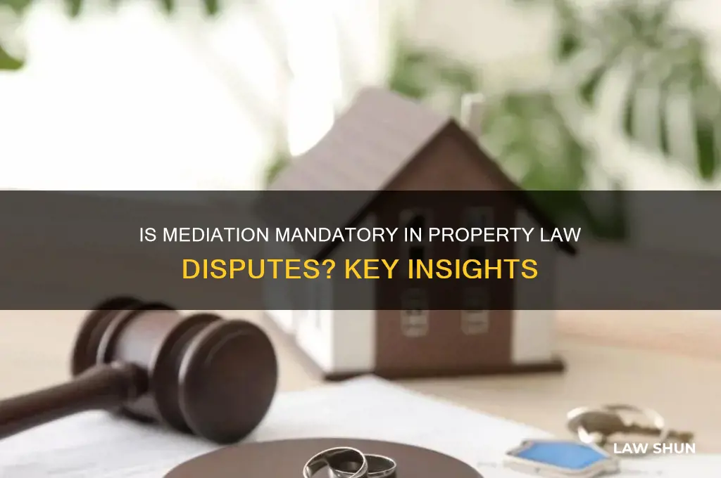 is mediation mandatory in property law