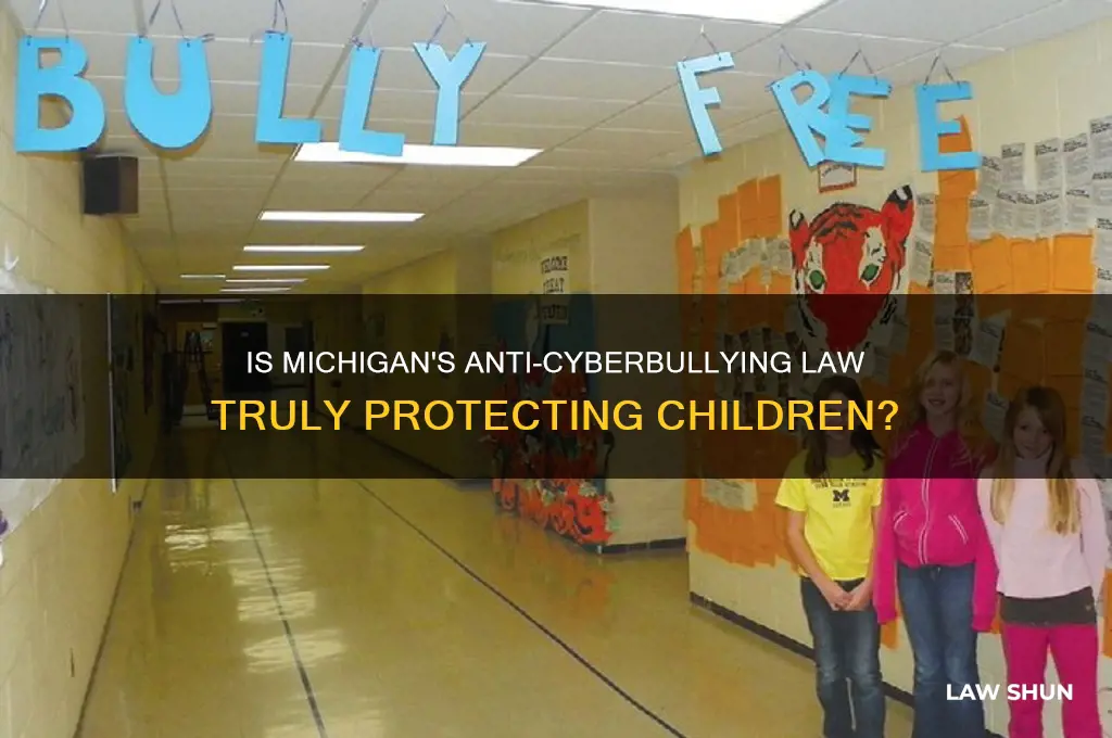 is michigan anti cyberbullying law meant for children