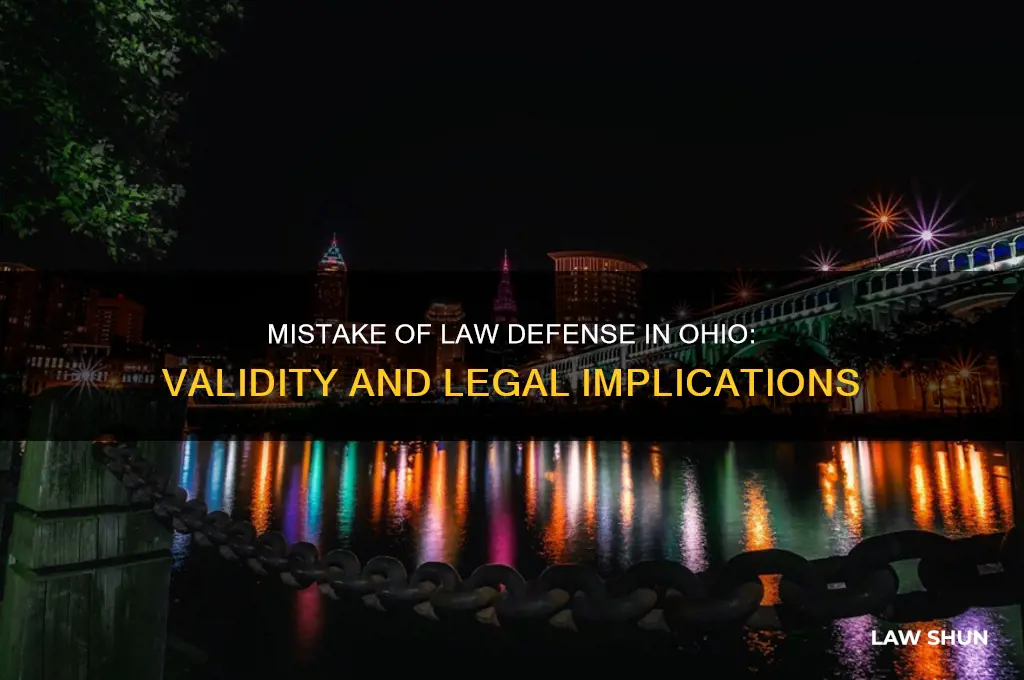 is mistake of law a valid defense in ohio
