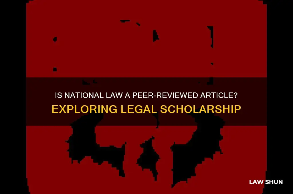 is national law considered a peer reviewed article