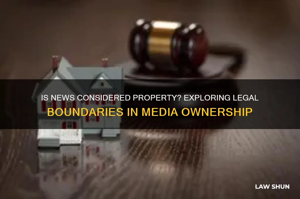 is news considered property law