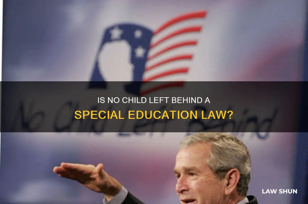 is no child left behind a special education law