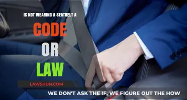 Is Not Wearing a Seatbelt a Code or Law?