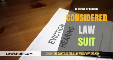 Is a Notice of Hearing Considered a Lawsuit? Legal Insights