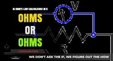 Understanding Ohm's Law: Calculating Resistance in Ohms or K Ohms
