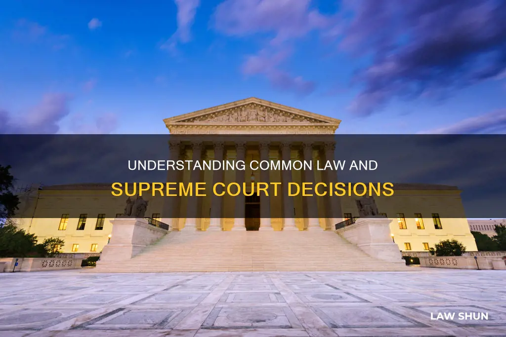 is one supreme court decision common law