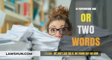 Unraveling the Mystery: Is Paperwork One Word or Two?
