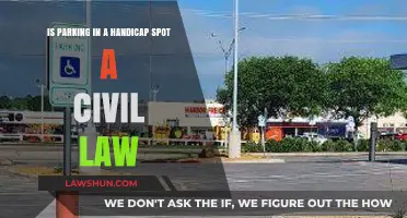 Is Parking in a Handicap Spot a Civil Law Violation?