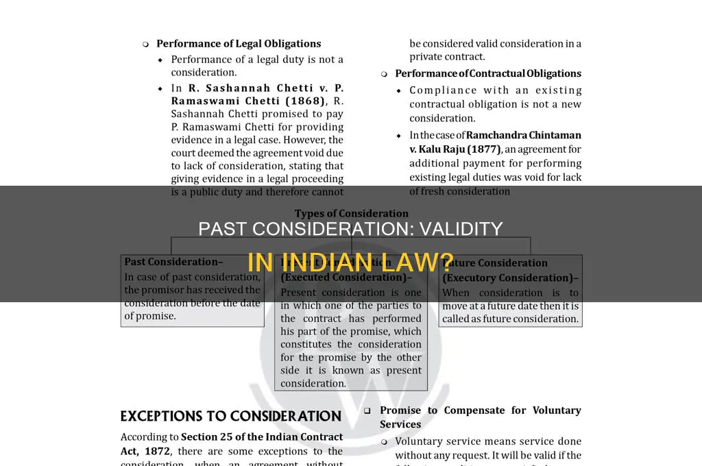 is past consideration valid in indian law