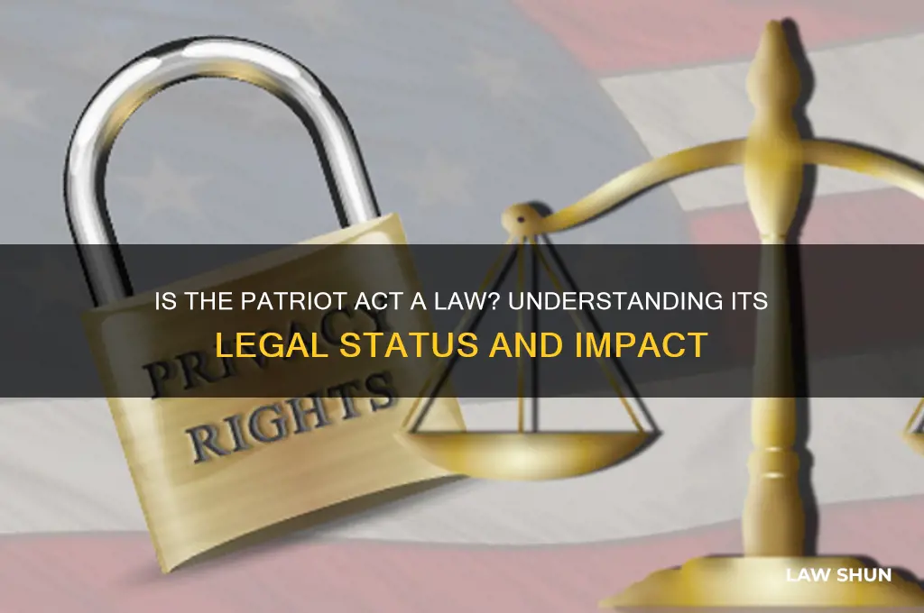 is patriot act a law
