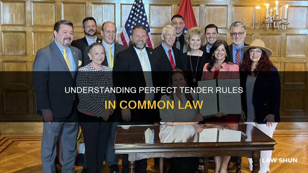is perfect tender under common law