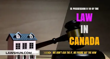 Possession and Canadian Law: Understanding the 90% Rule