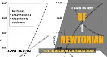 Is a Power Law Index of 1 Truly Newtonian?