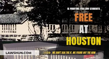Is Printing Free for Law Students in Houston? Find Out Here