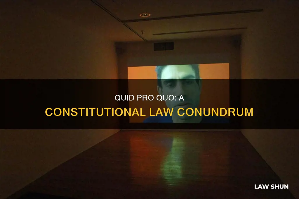is quid pro quo a constitutional law