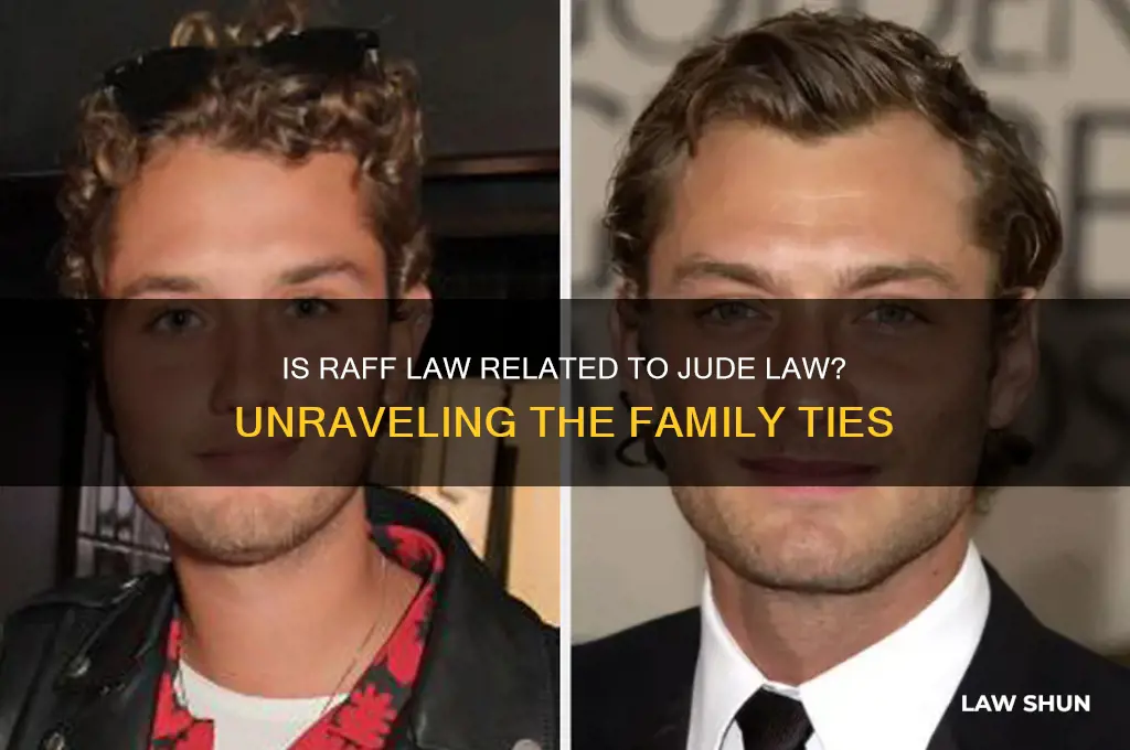 is raff law related to jude law